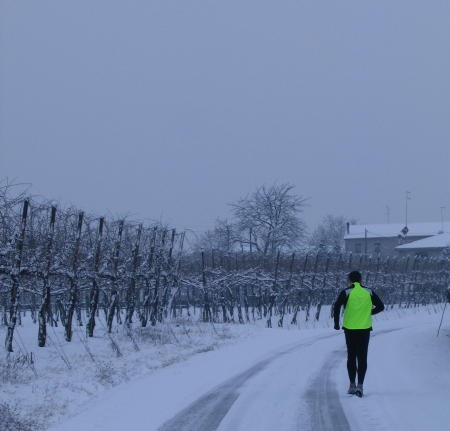 run in the snow